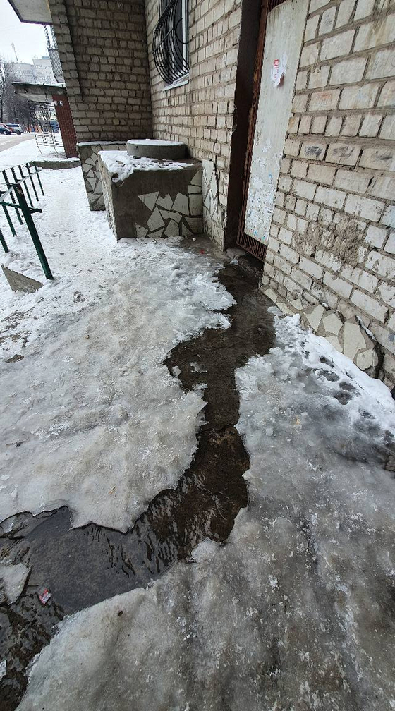 В доме по улице Дунайской, 37, горячей водой заливает подвал и подъезд