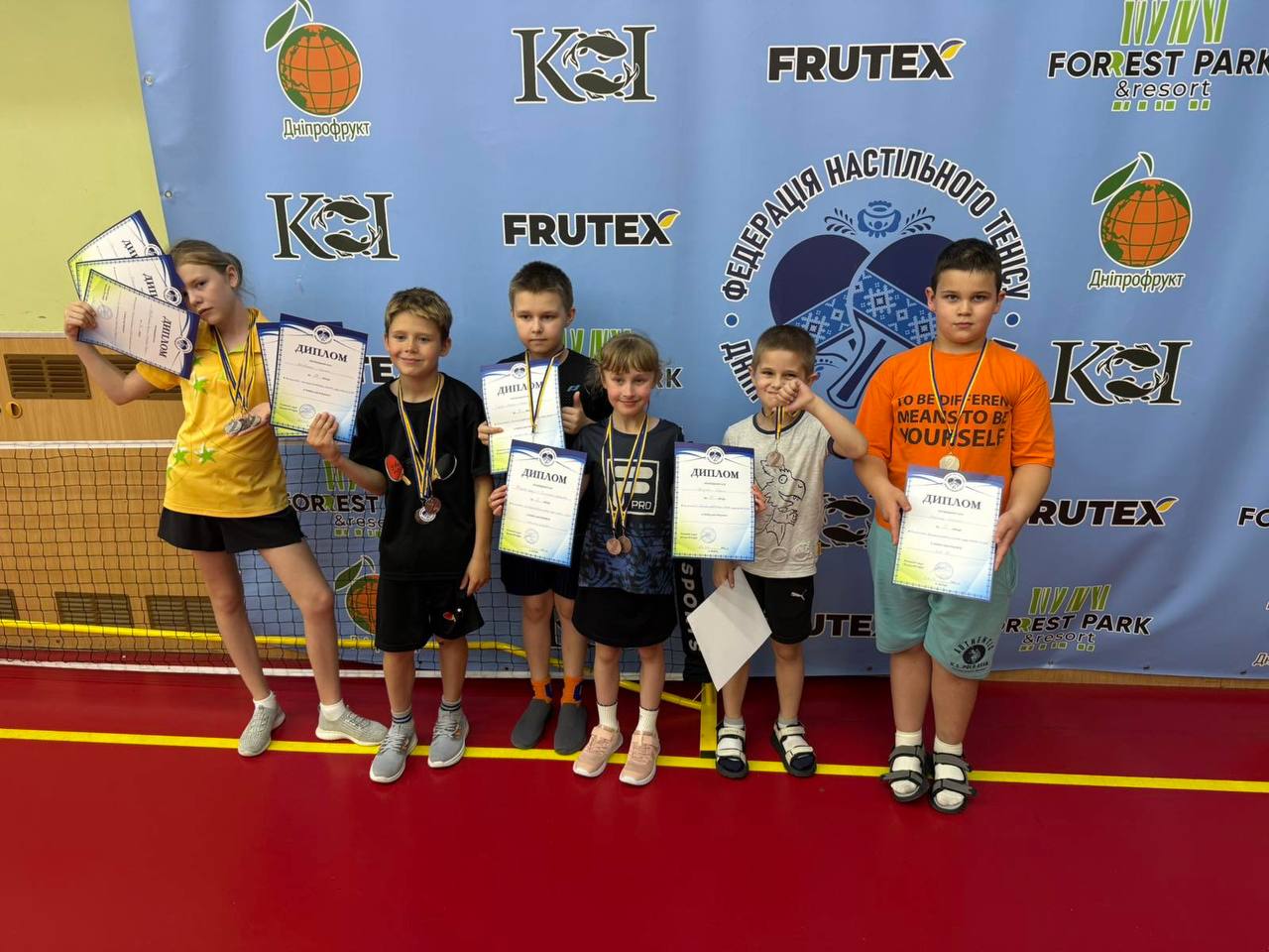 Юні тенісисти з Кам’янського вибороли нагороди на чемпіонаті області